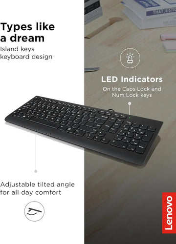 Lenovo 300 USB Keyboard - Arabic