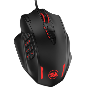 Redragon M908 Impact Gaming Mouse, 12400 DPI, 16.8 Million RGB Backlit, 18 Programmable Buttons, Weight Tuning, High Precision Sensor - Rebuy-Box