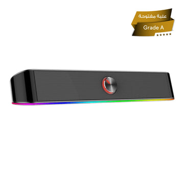Redragon Adiemus GS560 Stereo Soundbar, 2.0 Channel, RGB Lighting, 3.5mm + USB For RGB - Rebuy-Box