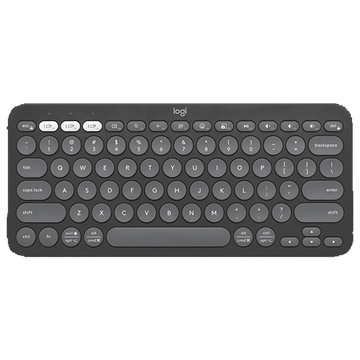 Logitech PEBBLE KEYS 2 K380s Slim,Bluetooth Keyboard Arabic – Black