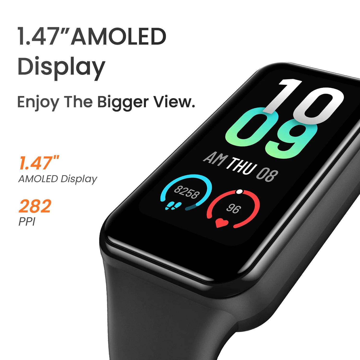 Amazfit Band 7 Fitness Tracker – Big AMOLED Display, 18-Day Battery (Grade A)