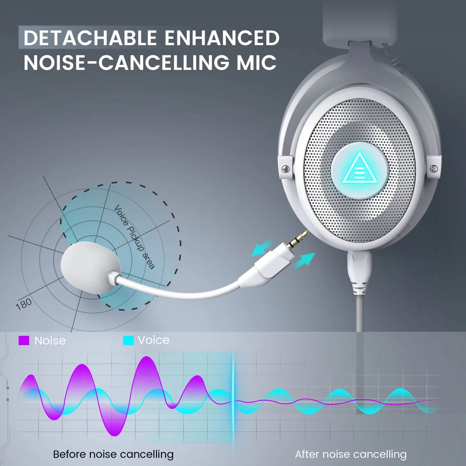 EKSA E900 Pro 7.1 Gaming Headset – Microphone Close-Up - Rebuy-Box