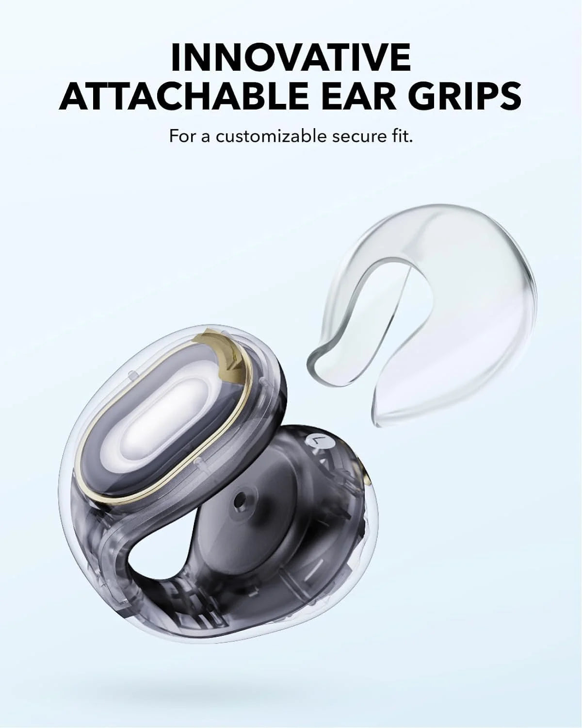 Anker Soundcore C30i Open-Ear Clip Earbuds with Secure Fit - Black
