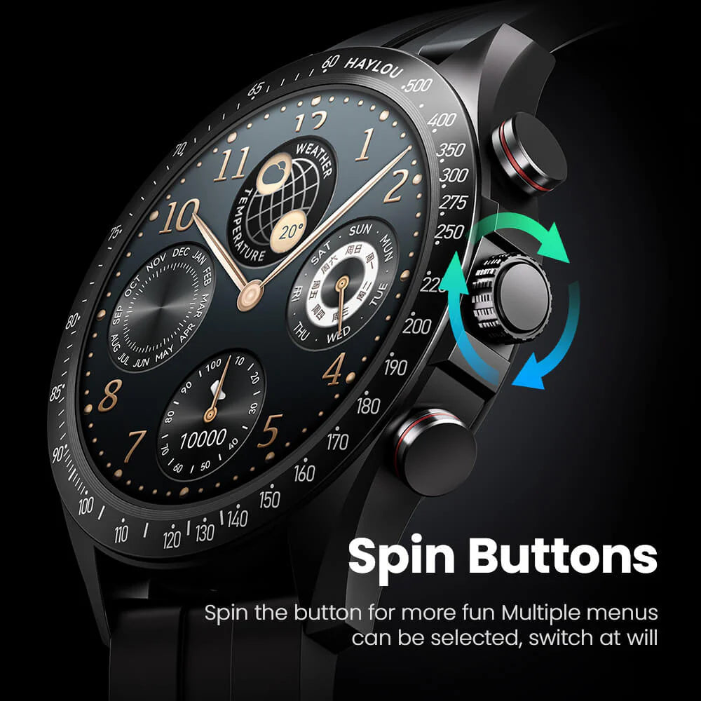 Haylou Solar Pro Smart Watch - Black