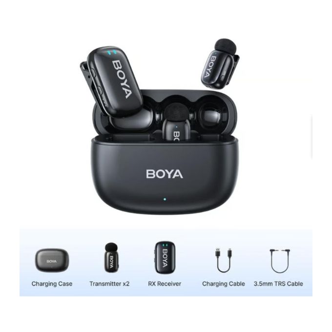BOYA-mini-18 Dual Ultracompact 2.4GHz Wireless Microphone System