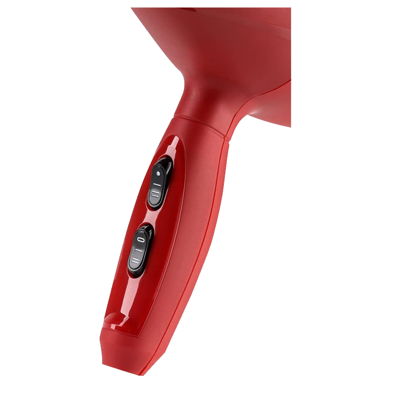 BaByliss 6604RPE Hairdryer 2000W, Professional AC Motor, 2 Heat & 2 Speed Settings, Red