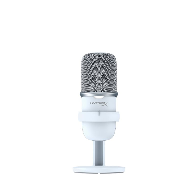 HyperX Solocast USB Condenser Microphone - White, Plug and Play, Adjustable Stand - Rebuy-Box