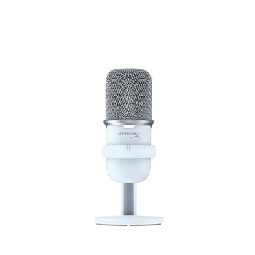 HyperX Solocast USB Condenser Microphone - White, Plug and Play, Adjustable Stand - Rebuy-Box