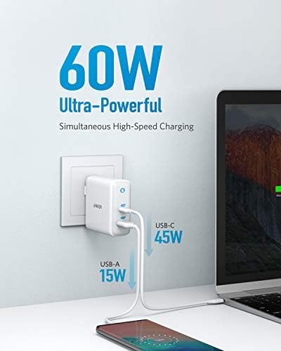 Anker PowerPort+ Atom III USB C Charger 60W with PIQ 3.0 & GaN Technology - Rebuy-Box