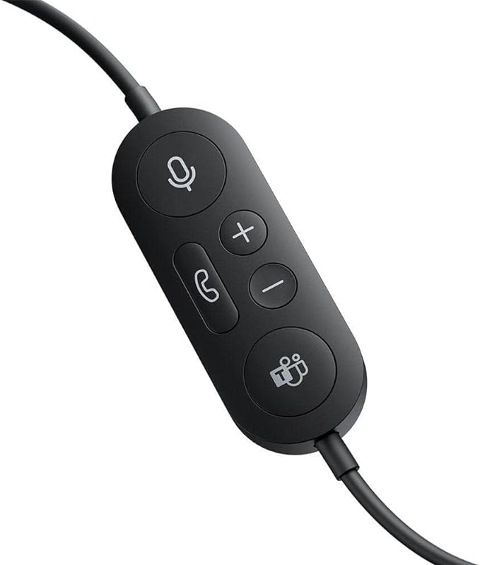 Microsoft Modern USB Headset, Wired On-Ear Stereo Headset with Noise-Canceling Microphone, In-Line Controls, USB-A Connection - Rebuy-Box