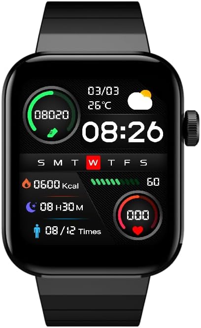 Mibro T1 SmartWatch, 1.43-inch AMOLED Display, Heart Rate Monitoring, Sleep Tracking, Bluetooth Calling - Rebuy-Box