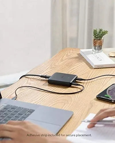 Anker A2045 65W 4 Port PIQ 3.0 & GaN Fast Charger Adapter, PowerPort Atom III Slim