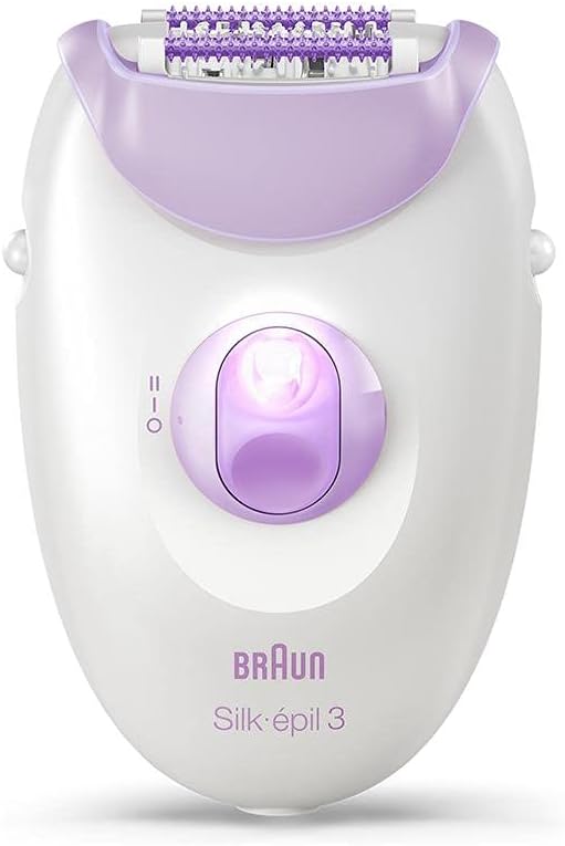 Braun Silk-Épil 3 Epilator, White - Efficient Hair Removal