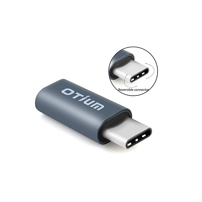 Otium Metal USB-C to Micro USB Adapter, Durable Metal Design, 2-in-1 Pack, Fast Data Transfer, Grey - Rebuy-Box