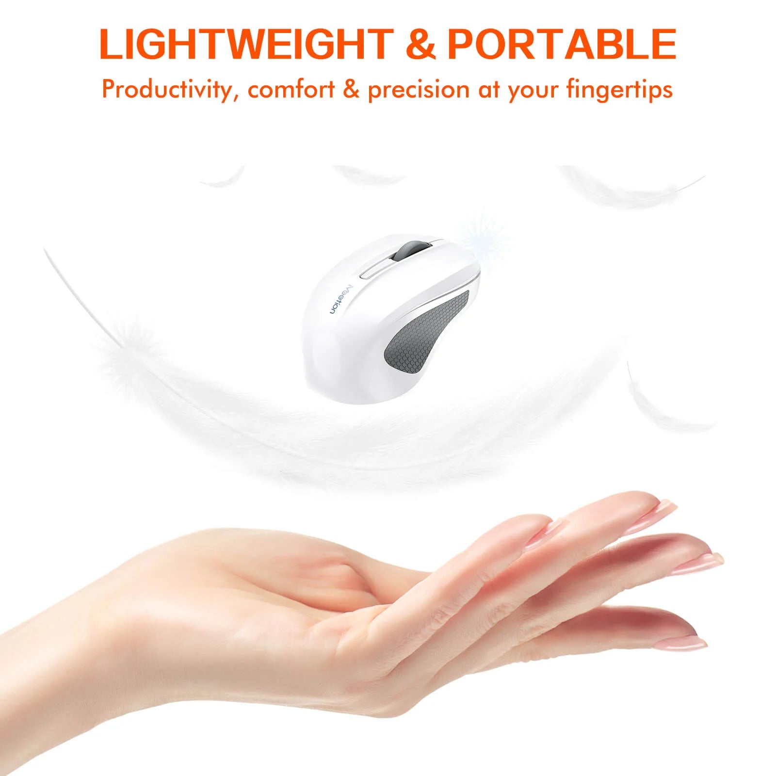 Meetion MiniGo Silent Mini Wireless Mouse – Ultra-Compact, Silent, 2.4 GHz