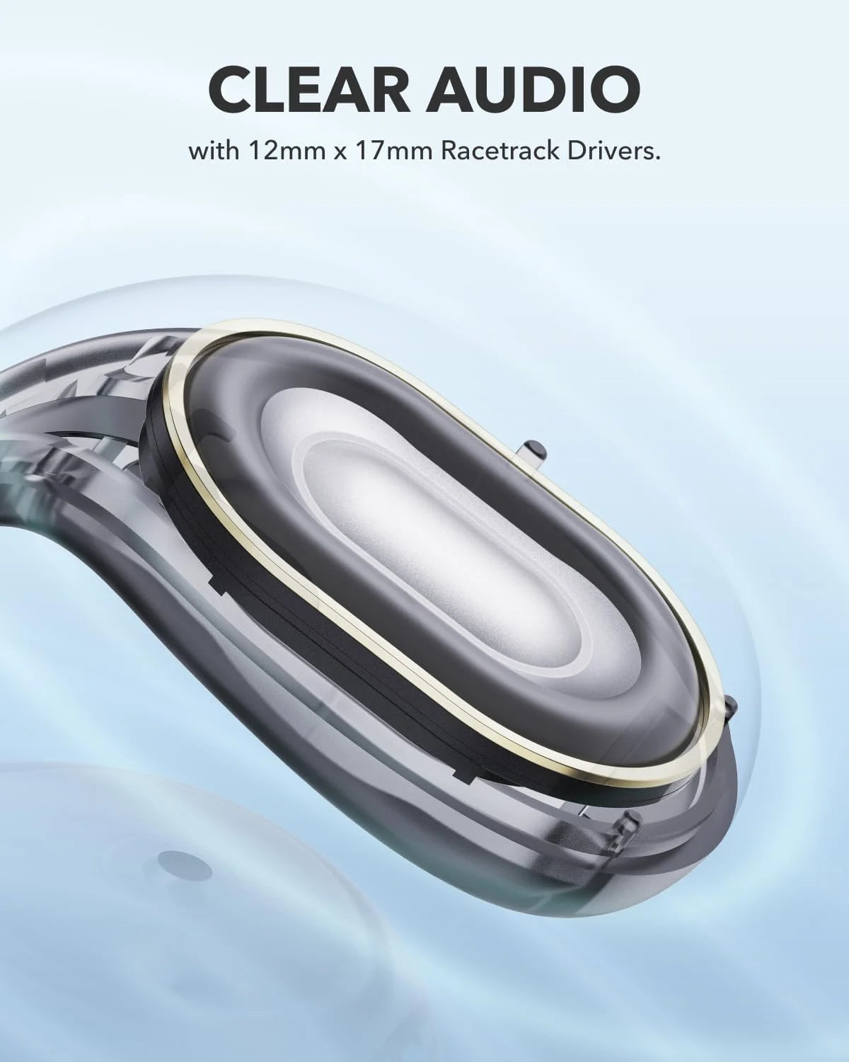 Anker Soundcore C30i Open-Ear Clip Earbuds with Secure Fit - Black