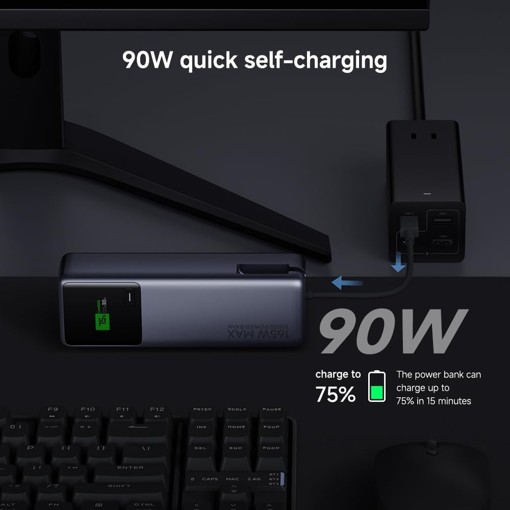 Xiaomi 165W Power Bank 10000mAh – 165W Ultra-Fast Charging with Built-in Cable