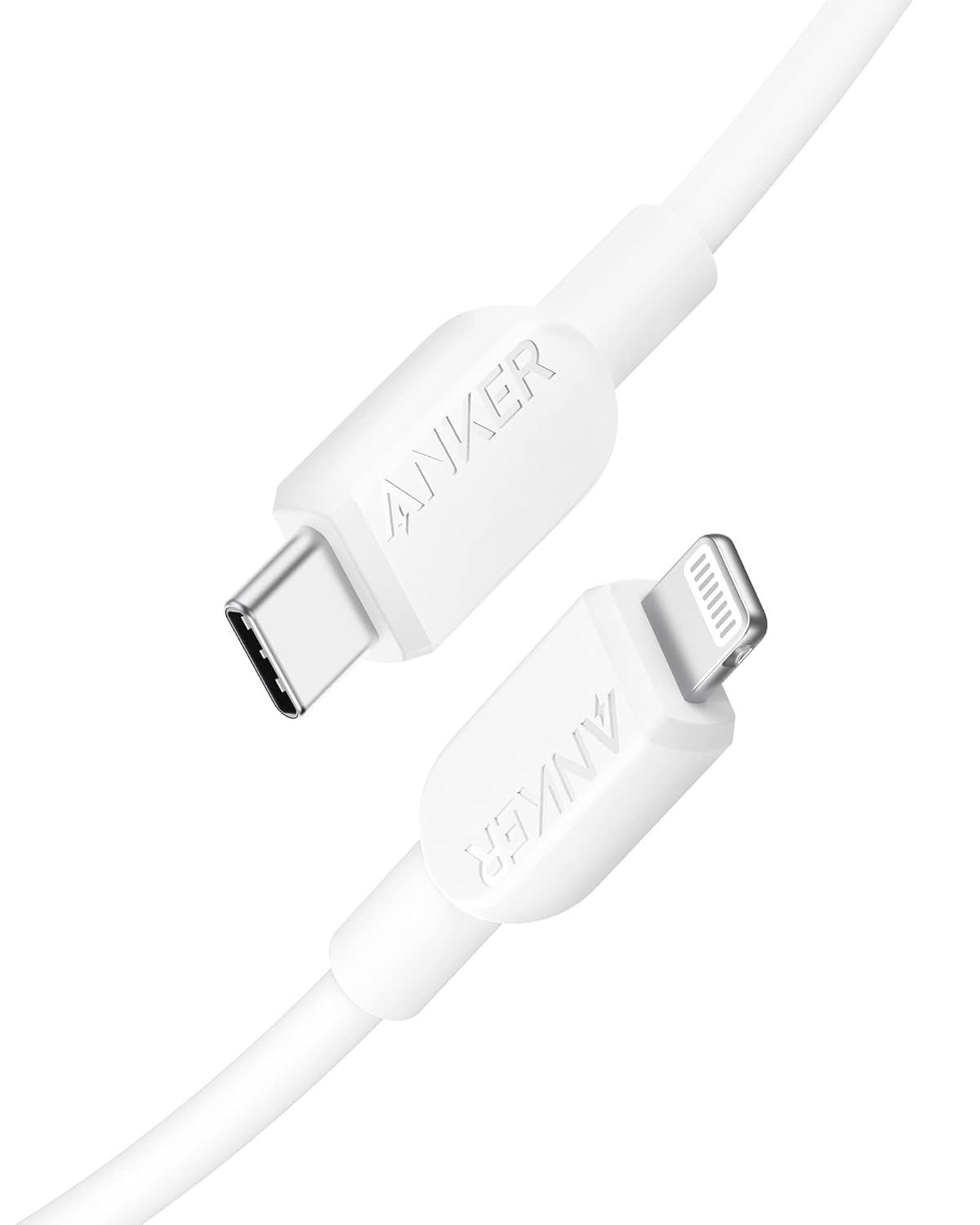 Anker 310 USB-C to Lightning Nylon Cable 6 ft (A81A6) – White (Asia Version) Grade A