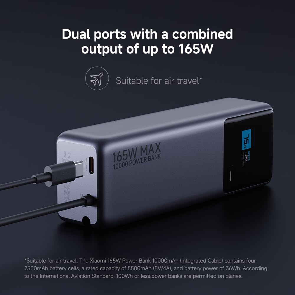 Xiaomi 165W Power Bank 10000mAh Ultra-Fast Charging - Rebuy-Box