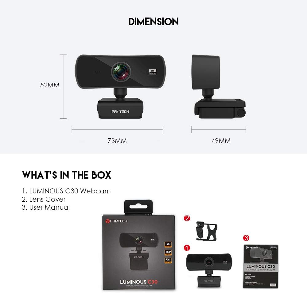 Fantech C30 Webcam – USB Cable Detail - Rebuy-Box