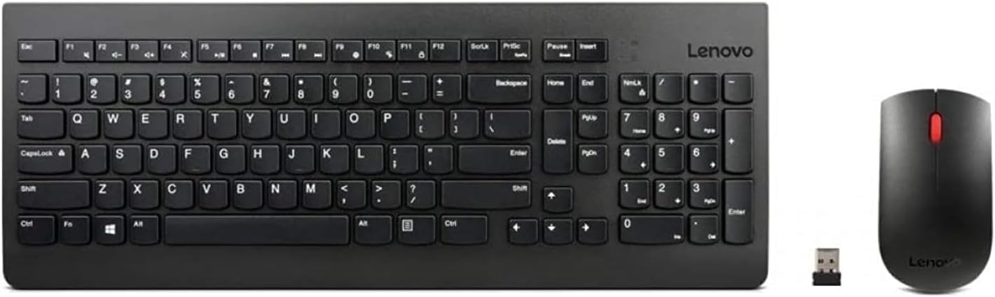Lenovo 510 Wireless Combo Keyboard & Mouse – Arabic Layout (Black)
