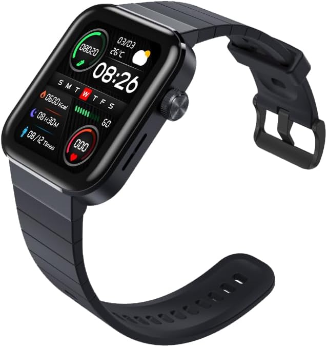 Mibro T1 SmartWatch, 1.43-inch AMOLED Display, Heart Rate Monitoring, Sleep Tracking, Bluetooth Calling - Rebuy-Box
