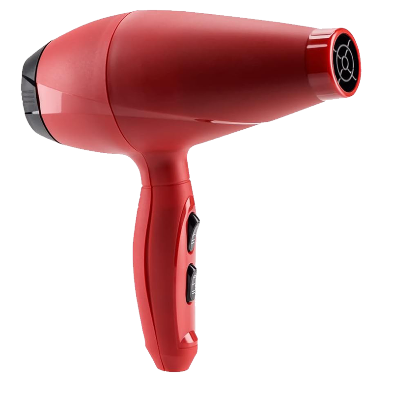 BaByliss 6604RPE Hairdryer 2000W, Professional AC Motor, 2 Heat & 2 Speed Settings, Red