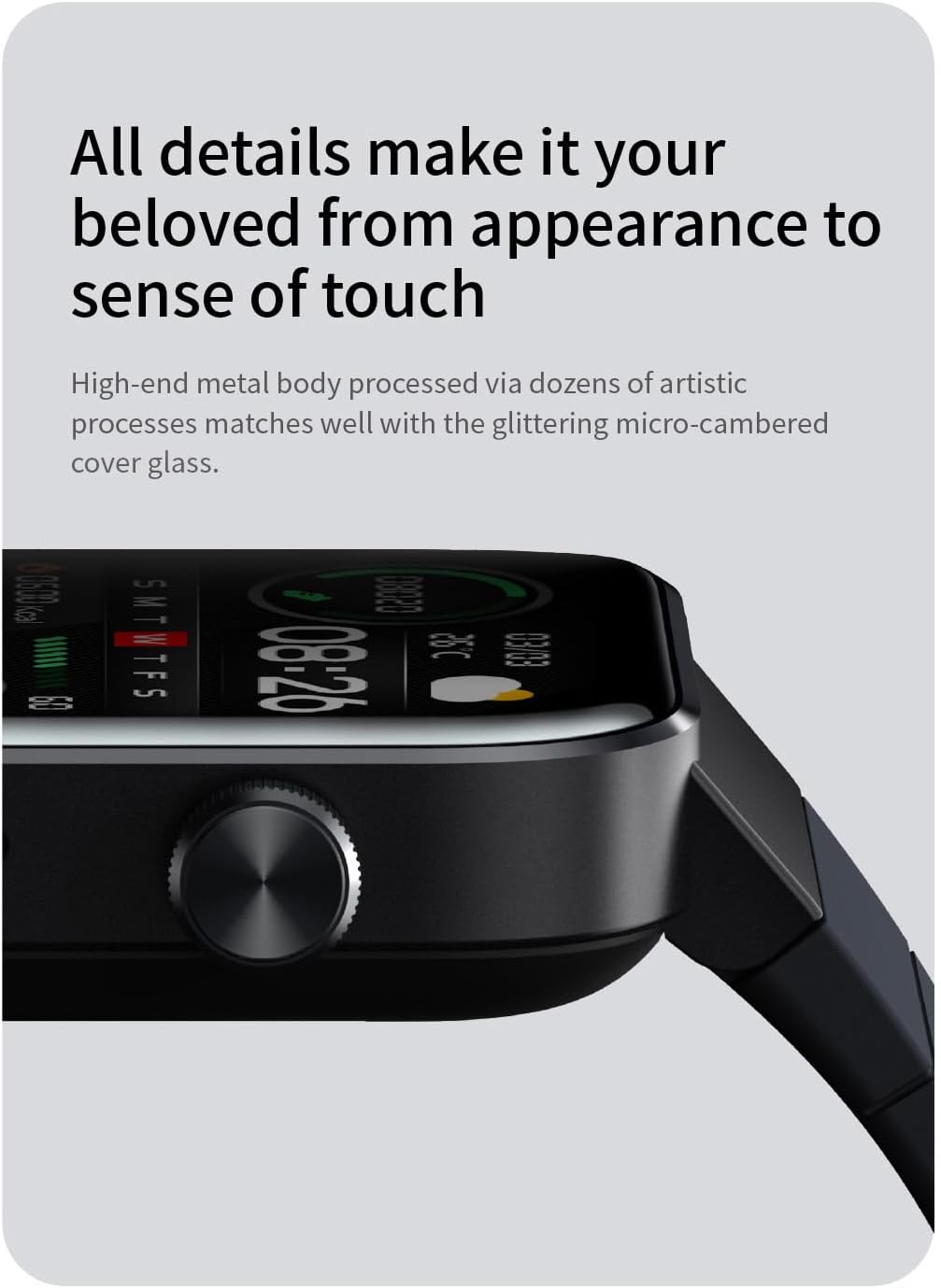 Mibro T1 SmartWatch, 1.43-inch AMOLED Display, Heart Rate Monitoring, Sleep Tracking, Bluetooth Calling - Rebuy-Box