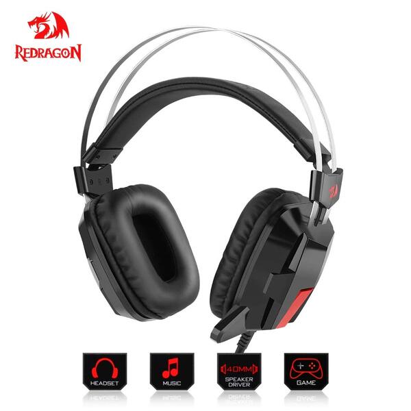 Redragon H201 Stereo Gaming Headset for PS4, Xbox One, PC, and Smartphones - Rebuy-Box