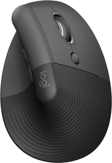 Logitech Lift Vertical Ergonomic Mouse, Wireless, Silent Clicks, Adjustable DPI, Bluetooth, Graphite - Rebuy-Box