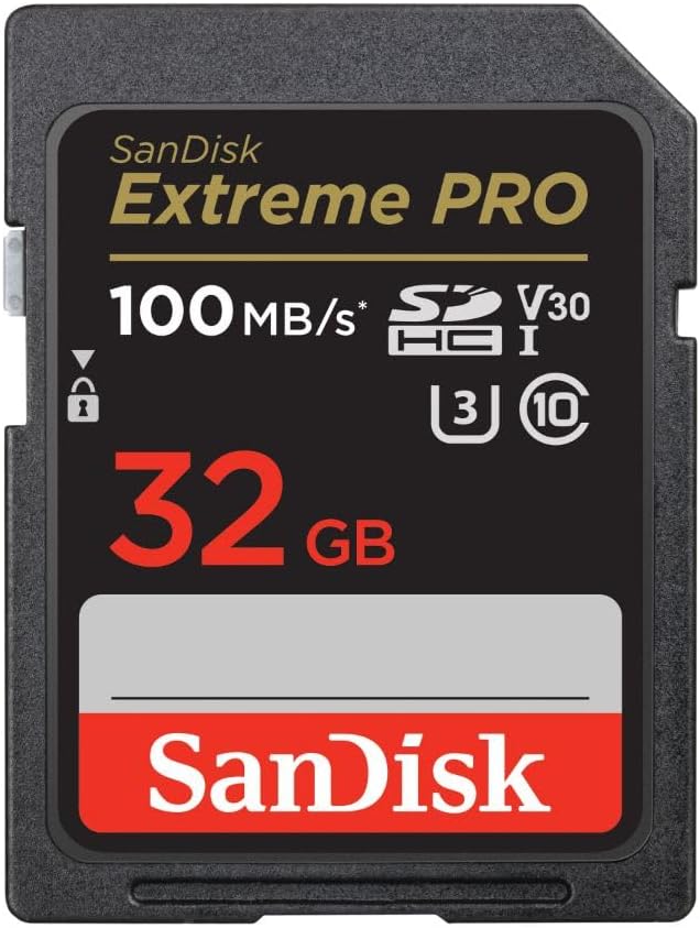 SanDisk Extreme Pro 32GB SD Card - 100MB/s UHS-I High-Speed Memory - Rebuy-Box