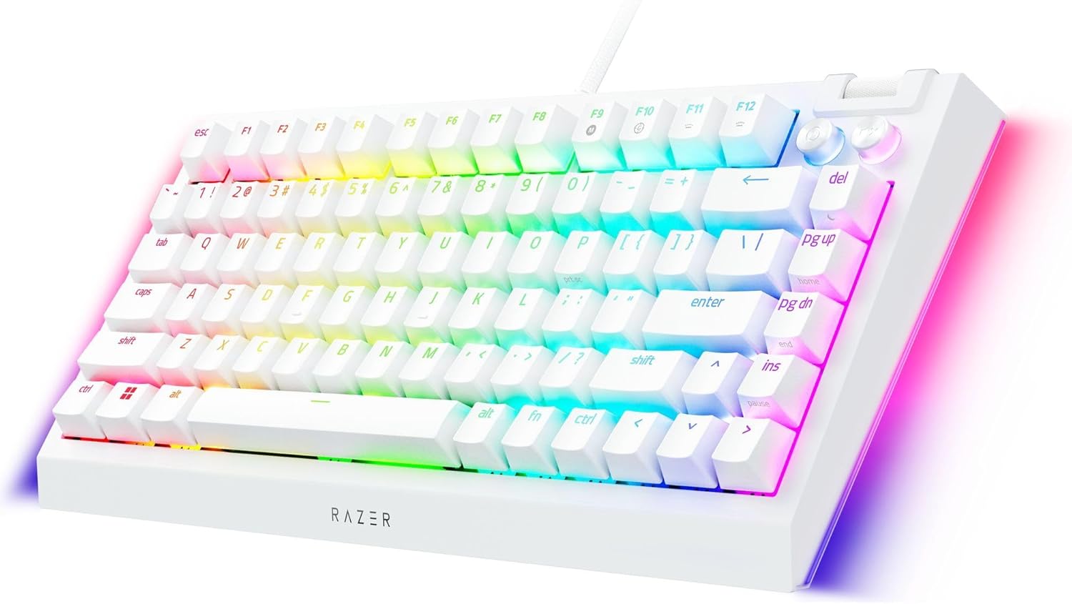 Razer BlackWidow V4 75% Orange Switch Mechanical Gaming Keyboard US LAYout