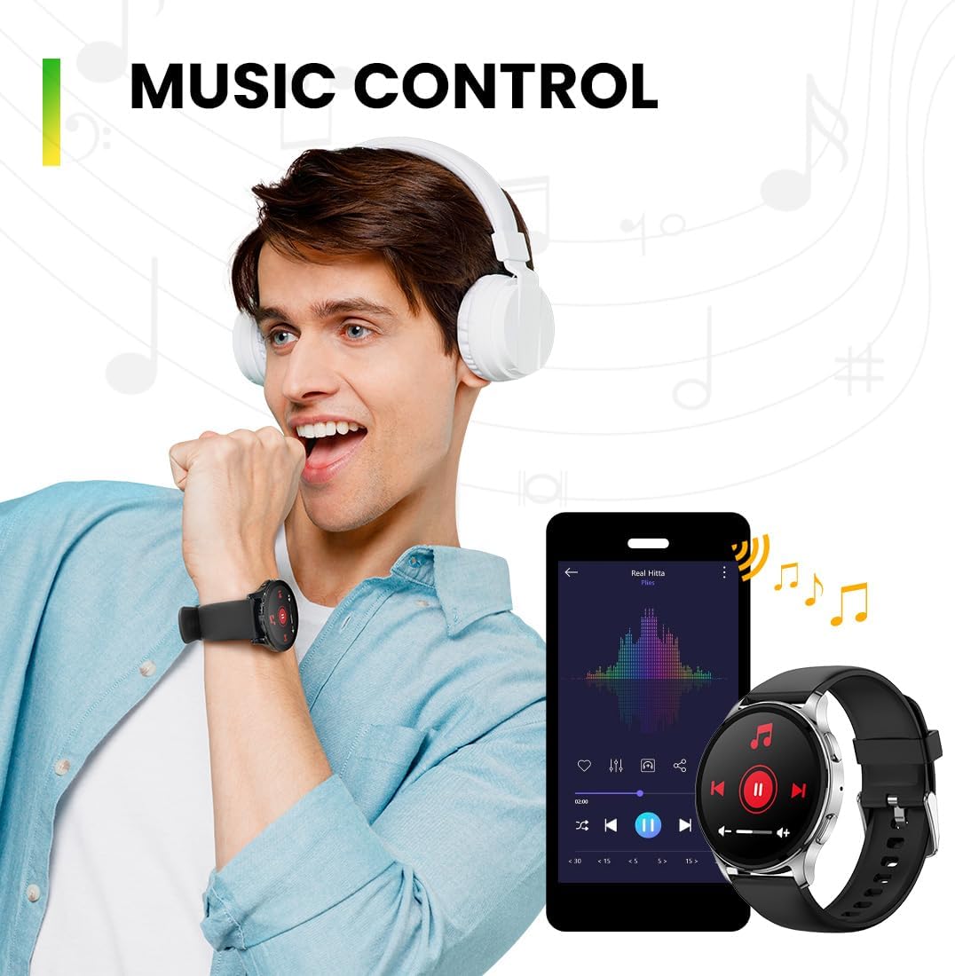 Amazfit Pop 3R Smartwatch with 1.43" AMOLED Display, Health Tracking, and 12-Day Battery Life - Rebuy-Box