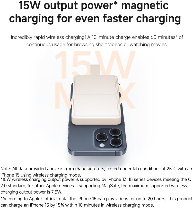 Xiaomi Magnetic Power Bank 6000mAh Tan – Cable Included - Rebuy-Box
