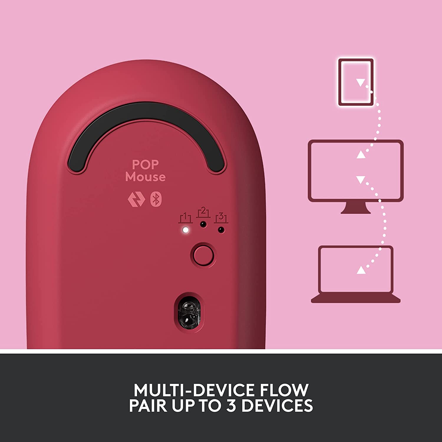 Logitech POP Wireless Mouse, Customizable Emojis, Compact Design, Silent Clicks - Rebuy-Box