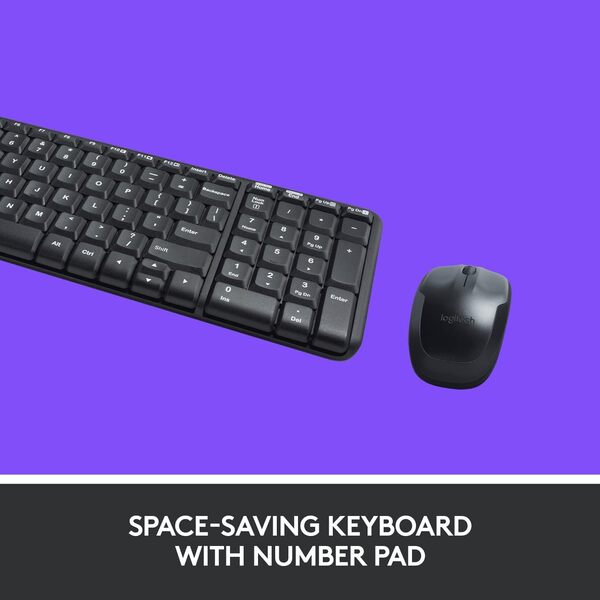 Logitech MK220 Wireless Combo Keyboard and Mouse – Compact Design, Long Battery Life - Rebuy-Box