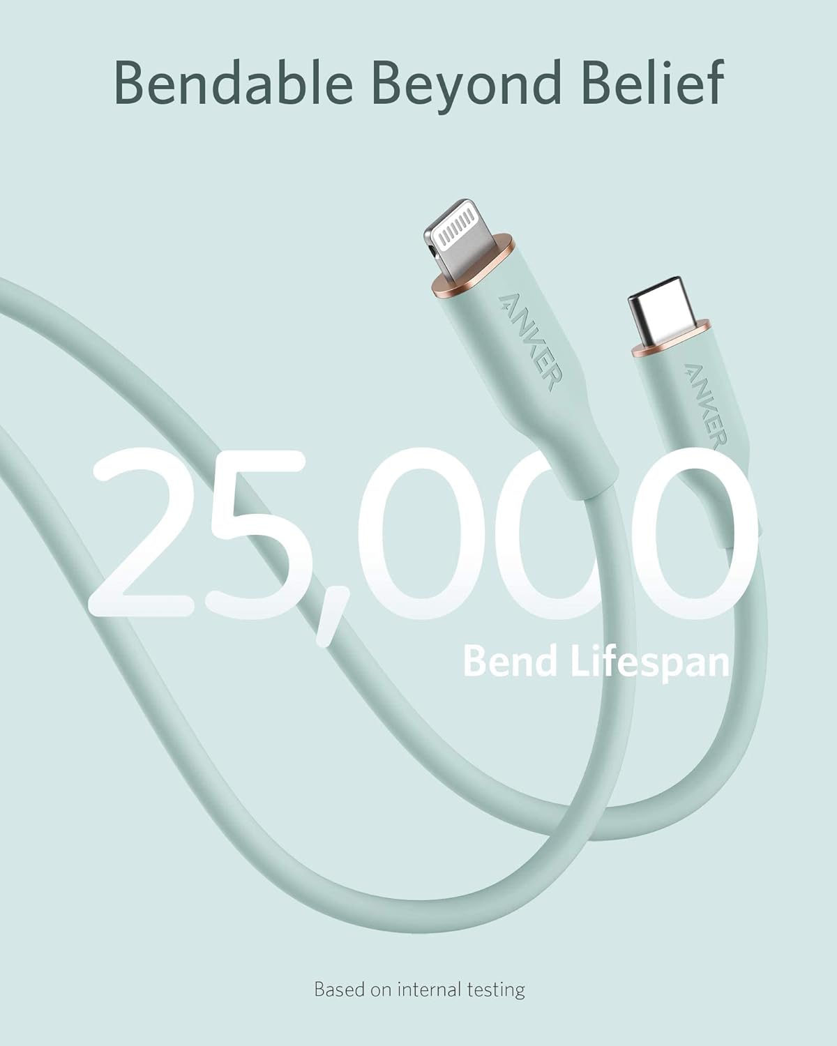 كابل Anker PowerLine III Flow USB-C إلى Lightning (90 سم) 