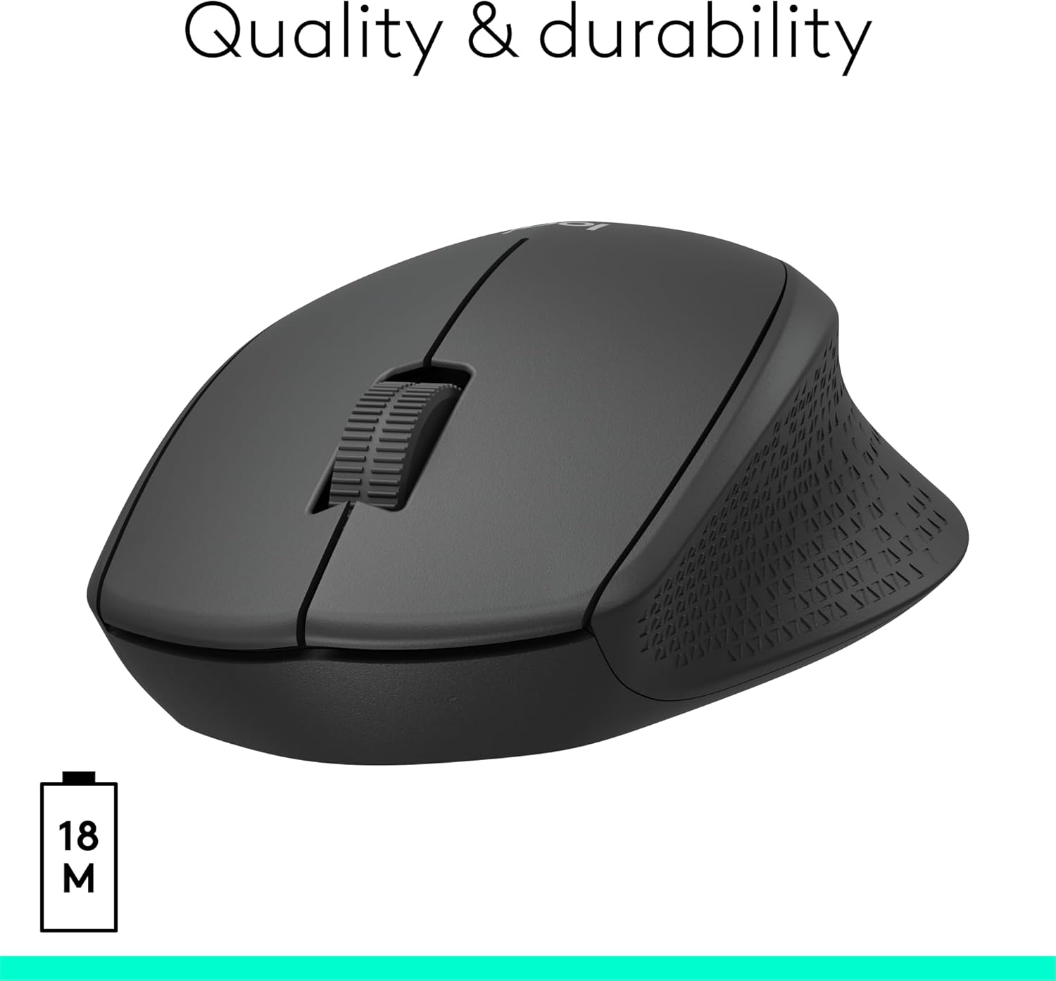 Logitech M330 Silent Wireless Mouse - Black, 1000 DPI, Long Battery Life, Ultra Quiet - Rebuy-Box