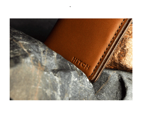HITCH Leather Bi-fold Card Wallet - Genuine Leather, Havan - Rebuy-Box