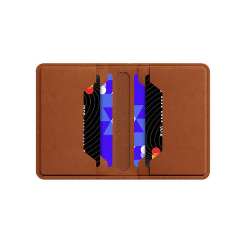 HITCH Leather Bi-fold Card Wallet - Genuine Leather, Havan - Rebuy-Box