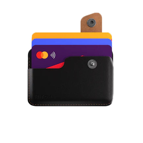 Hitch Snap Leather Cardholder with Snap Closure – Slim & Compact Design - Rebuy-Box