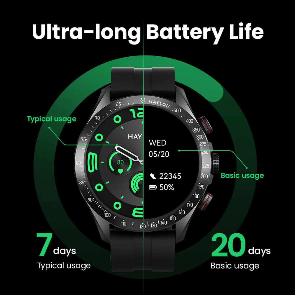 Haylou Solar Pro Smart Watch - Black