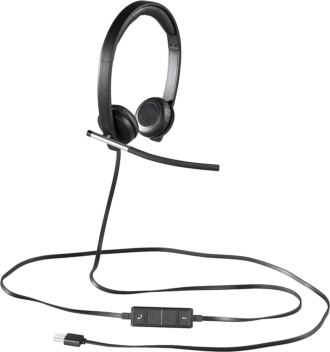 Logitech USB Headset H650e, Stereo, Wired, Noise-Cancelling Microphone, Adjustable Headband, Comfortable Ear Cushions - Rebuy-Box