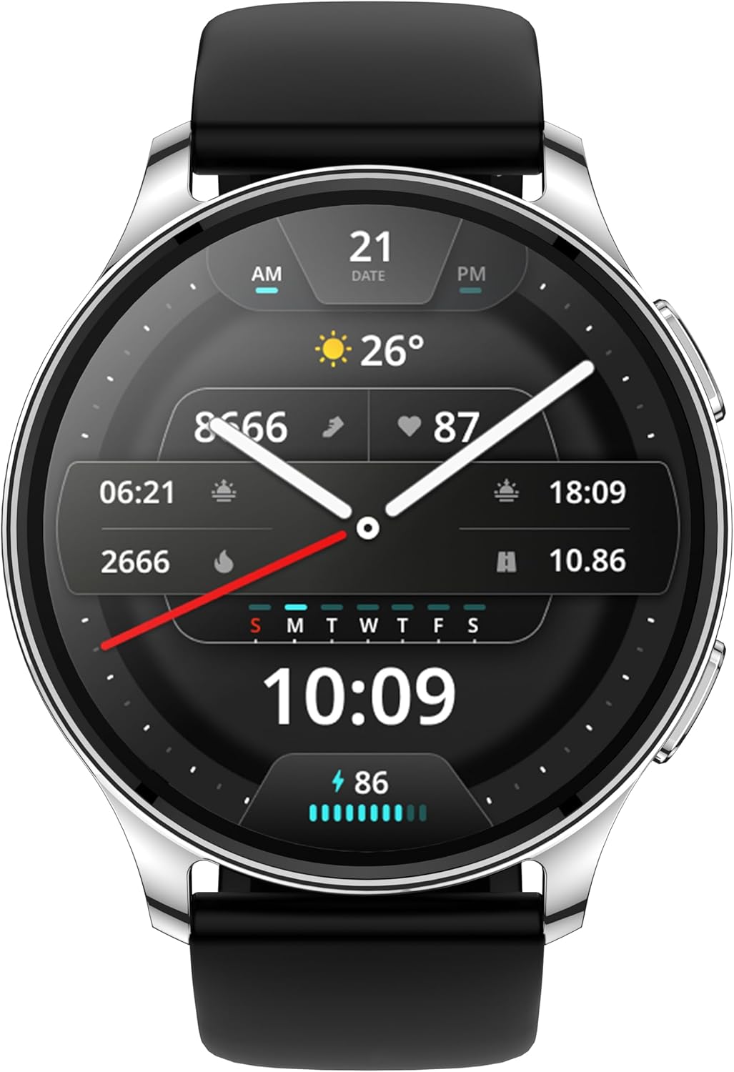 Amazfit Pop 3R Smartwatch with 1.43" AMOLED Display, Health Tracking, and 12-Day Battery Life - Rebuy-Box