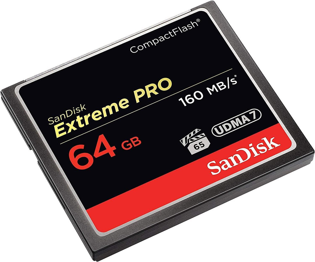 SanDisk Extreme PRO CF Card, 64GB, 160MB/s, VPG 65, UDMA 7, High-Performance - Rebuy-Box