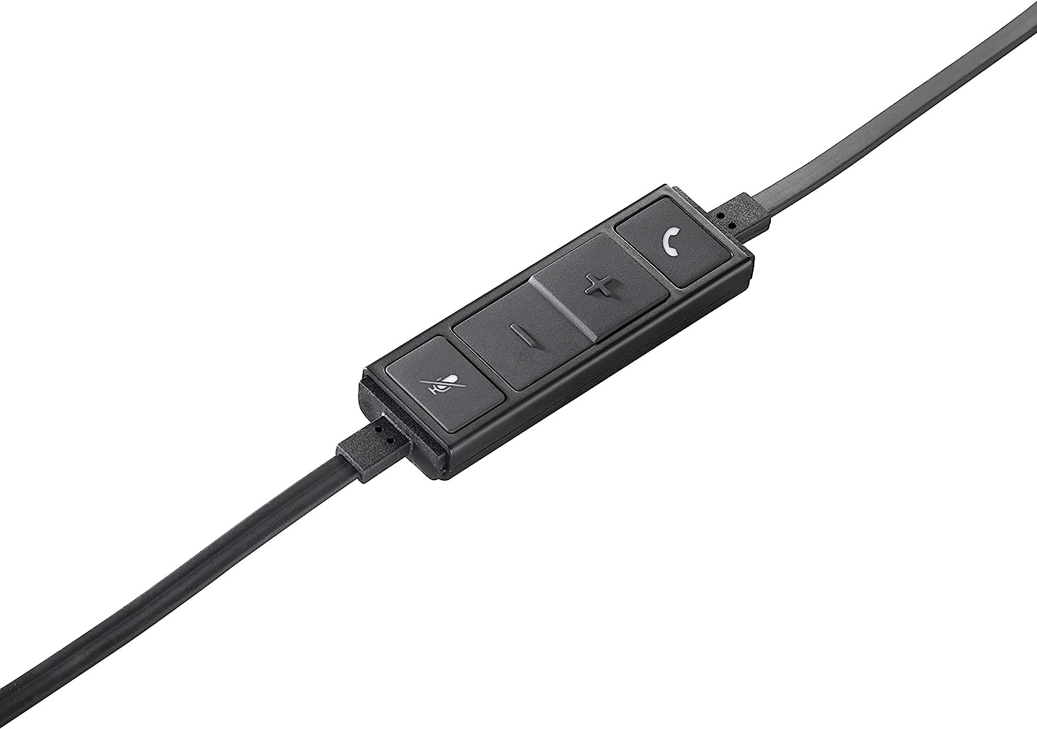 Logitech USB Headset H650e, Stereo, Wired, Noise-Cancelling Microphone, Adjustable Headband, Comfortable Ear Cushions - Rebuy-Box