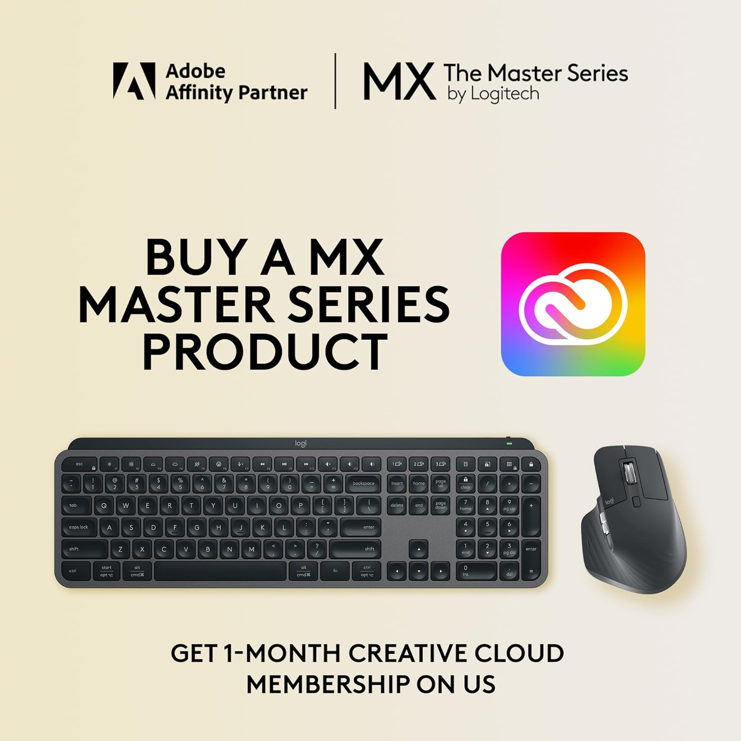 Logitech MX Keys Advanced Wireless Illuminated Keyboard for Mac, Slim, Backlit, Rechargeable, US Layout - Rebuy-Box