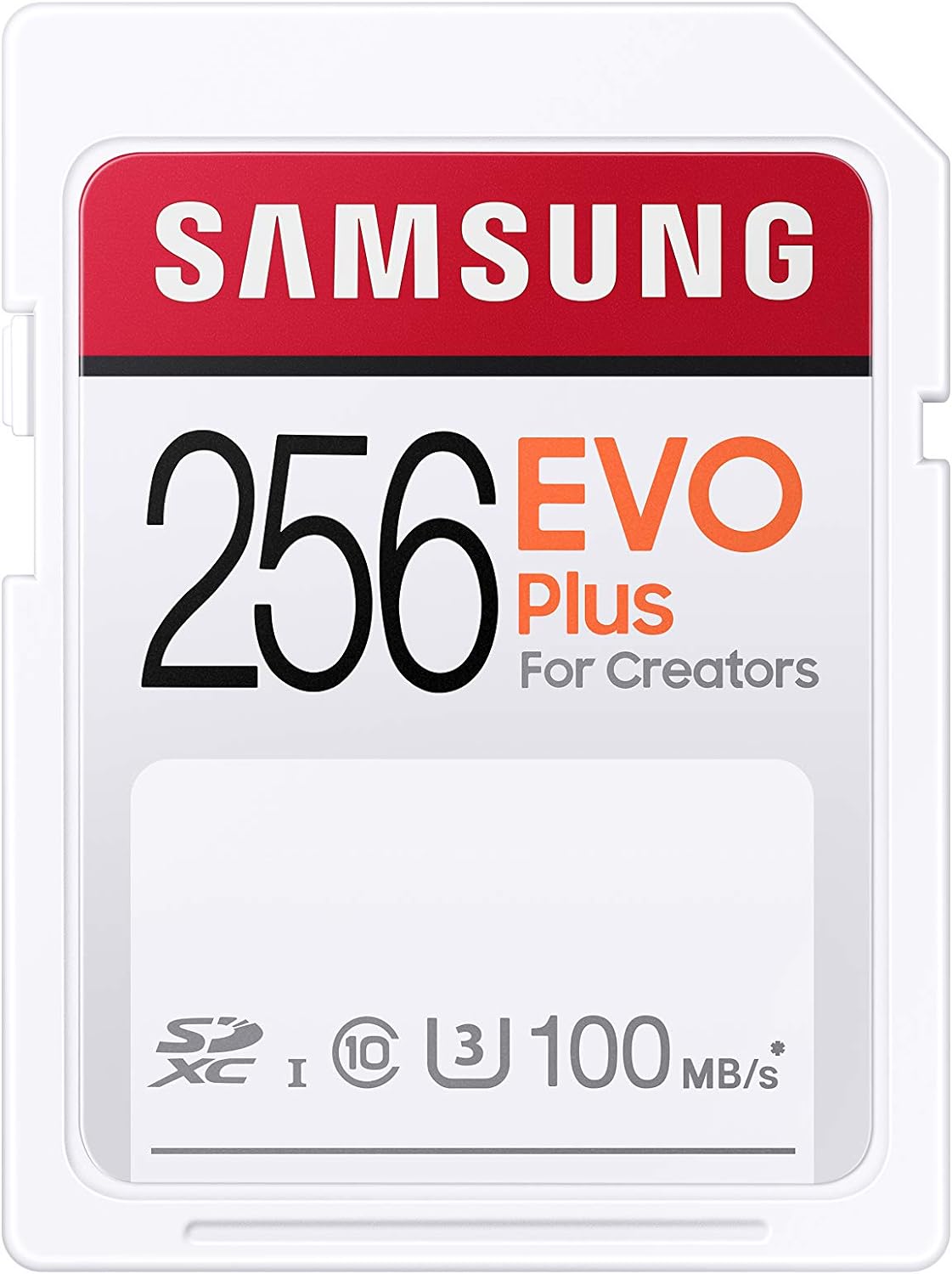 Samsung Evo Plus 256GB SD Card, UHS-I U3, 100MB/s Read, 80MB/s Write, 4K UHD, Waterproof, Temperature-Proof - Rebuy-Box