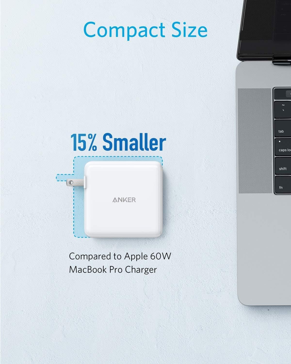 Anker PowerPort+ Atom III USB C Charger 60W with PIQ 3.0 & GaN Technology - Rebuy-Box