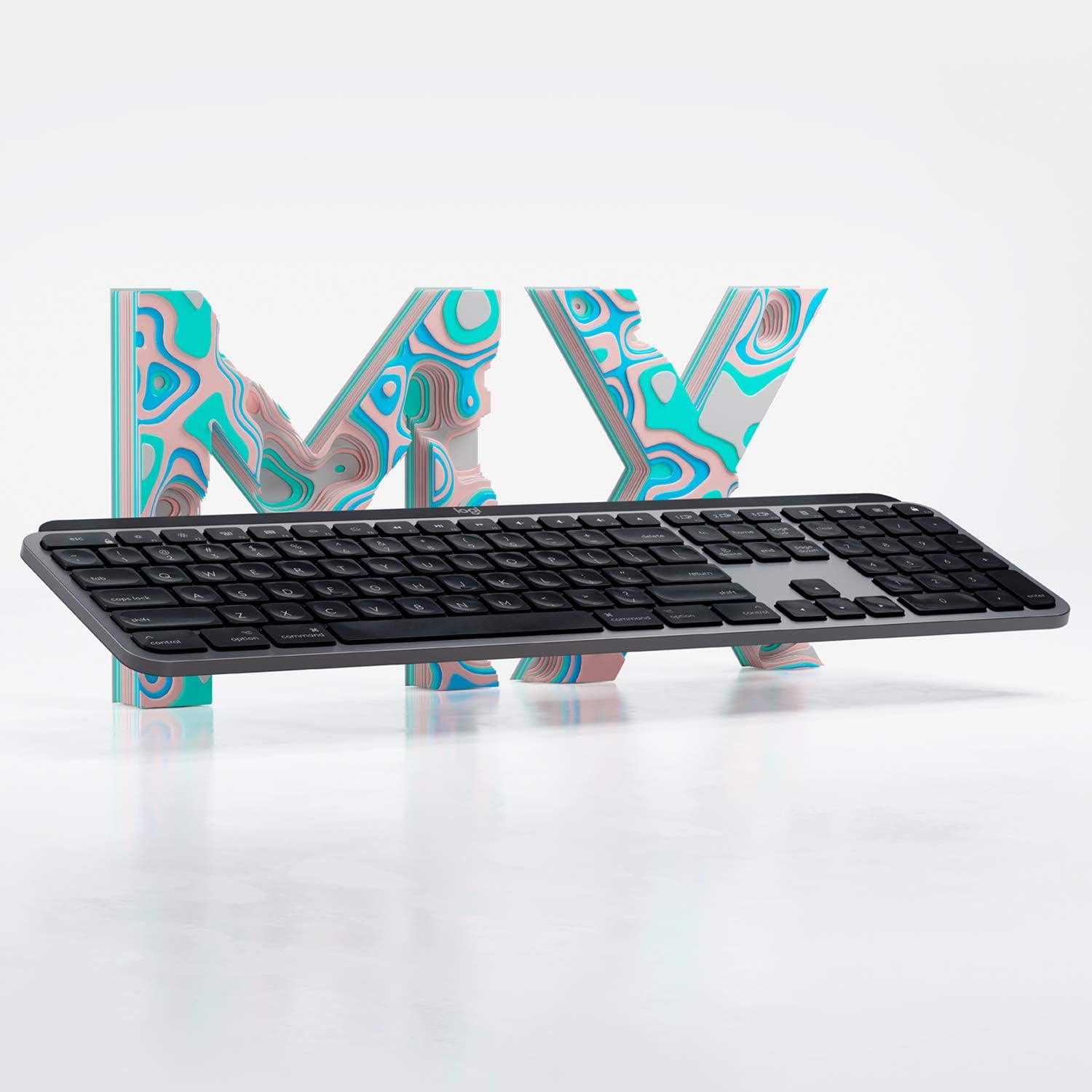 Logitech MX Keys Advanced Wireless Illuminated Keyboard for Mac, Slim, Backlit, Rechargeable, US Layout - Rebuy-Box